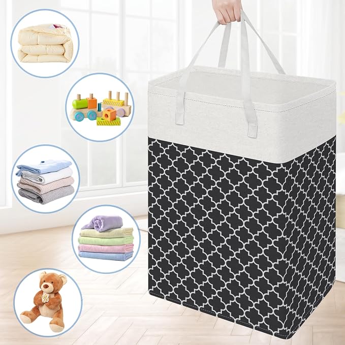 BlissTotes 3-Pack Laundry Basket, Freestanding＆Waterproof Laundry Hamper - Image 7