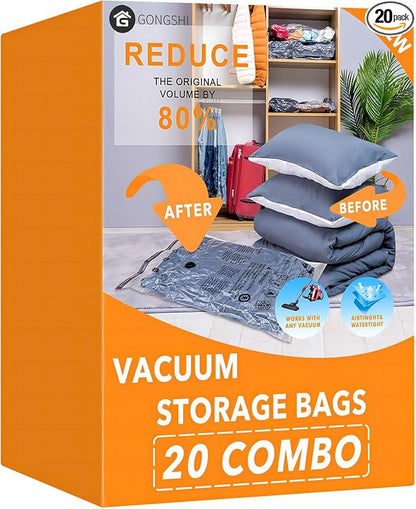 GONGSHI Vacuum Storage Bags, Space Saver Seal Bags by GONGSHI