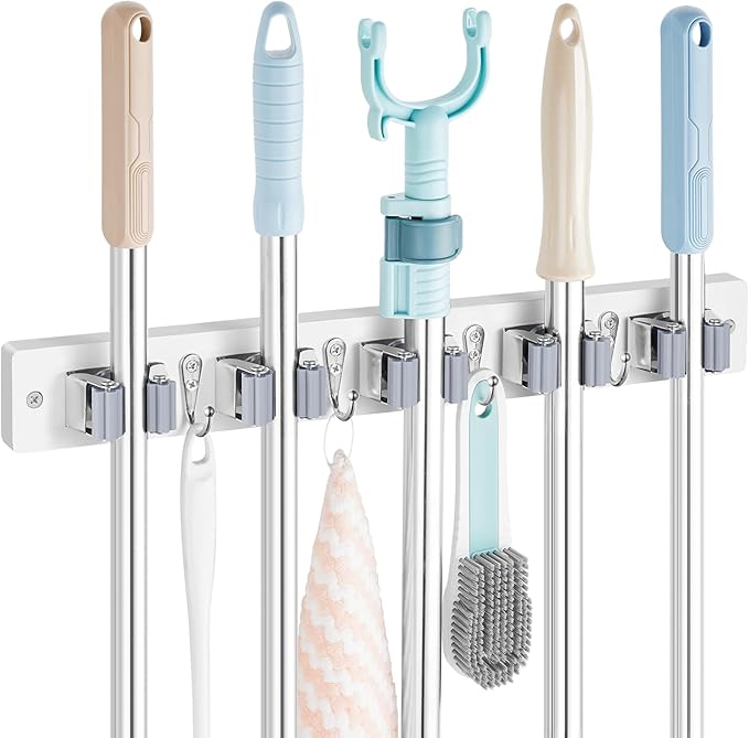 Mop and Broom Holder Wall Mount by OUTNILI