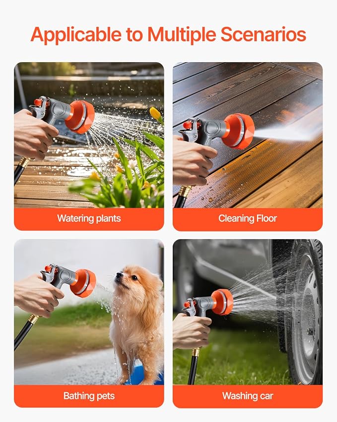 VEVOR Retractable Garden Hose Reel, 5/8 Inch x 100 ft Wall Mounted Hose Reel - Image 7
