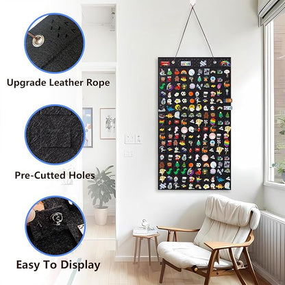 Collector Pin Board, Pin Collections Storage Holder, Enamel Pin Hanging Display - Image 2