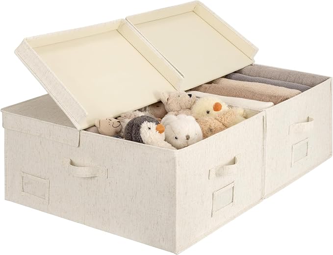 StorageWorks 55L Extra Large Fabric Storage Bins by StorageWorks