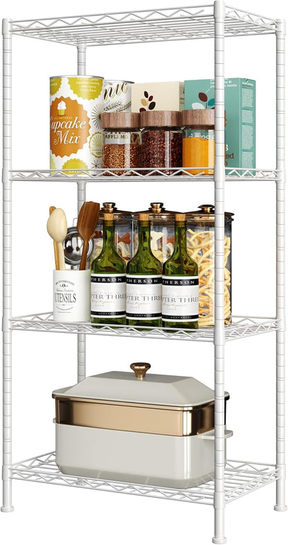 HOMEFORT 4-Shelving Unit, Adjustable Wire Shelving, Metal Wire Shelf Rack - Image 7