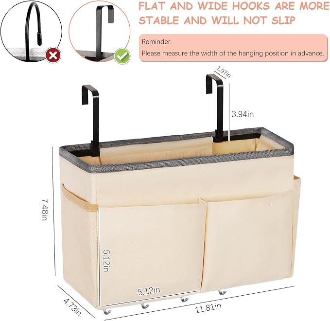 Bedside Storage Organizer 5 Pockets - Image 2