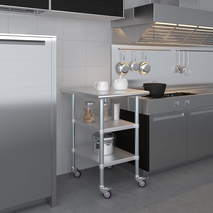 AmGood Stainless Steel Work Table - Image 9