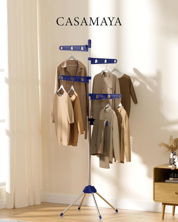 CASAMAYA Clothes Drying Rack Foldable, 70.9 inch Tripod Drying Rack - Image 4