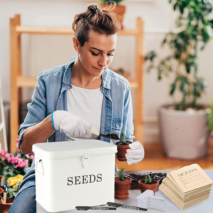 Seed Storage Organizer, T-Shape Compartment Seed Box - Image 7