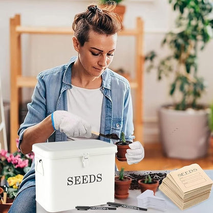 Seed Storage Organizer, T-Shape Compartment Seed Box - Image 7