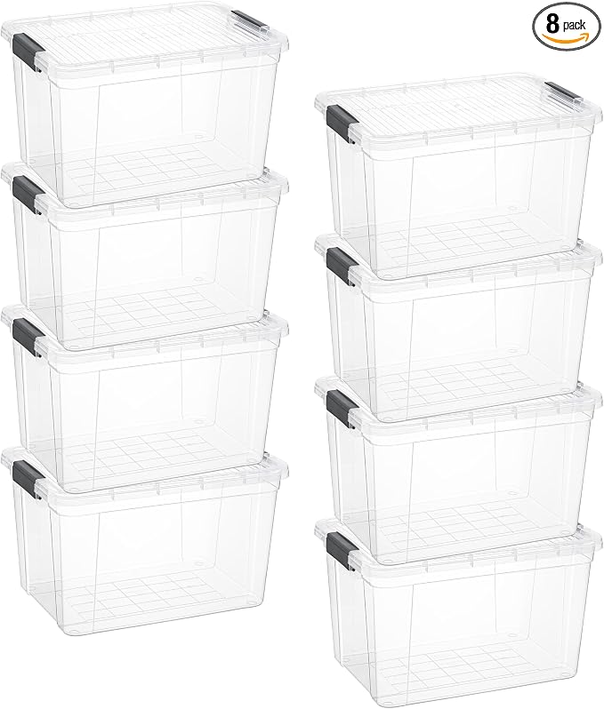 Superio Clear Storage Boxes by Superio