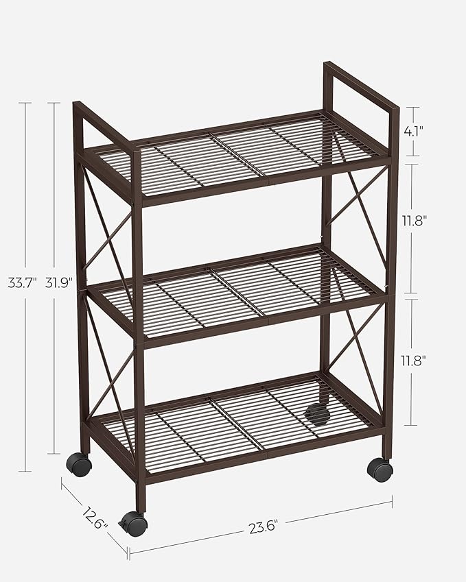 SONGMICS 3-Tier Metal Storage Rack - Image 3