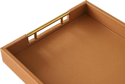 HofferRuffer Faux Leather Serving Tray - Image 7