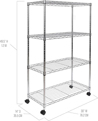 4-Tier Steel Wire Shelving - Image 3