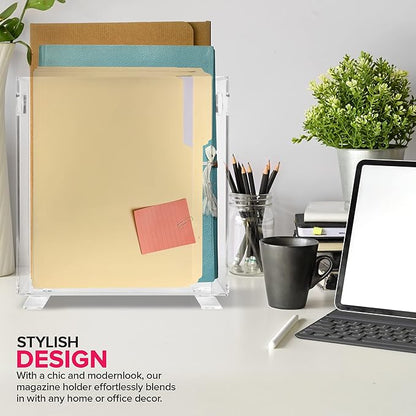 Stock Your Home Acrylic Magazine Holder - Image 6