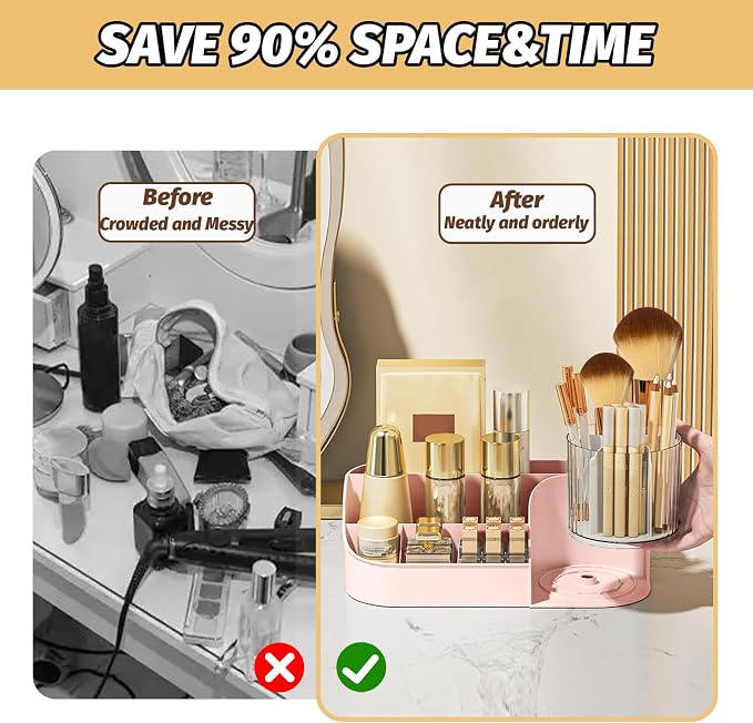 DASITON Large Capacity Makeup Organizer - Image 6