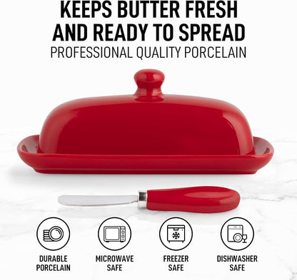 Zulay Kitchen Butter Dish With Lid - Image 2