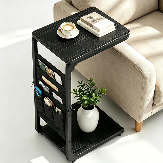 Small Black TV Tray, Trays Table by Unknown