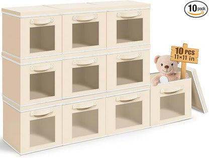 Threehoney 10 Pcs Fabric Storage Cubes by Threehoney