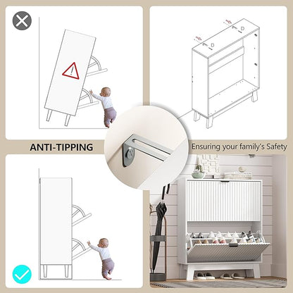 HUANLEGO Shoe Cabinet Storage for Entryway - Image 6