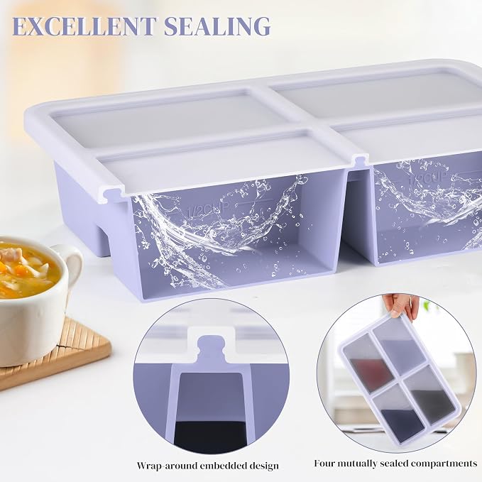 2 PACK 1 Cup Silicone Freezer Trays - Image 5