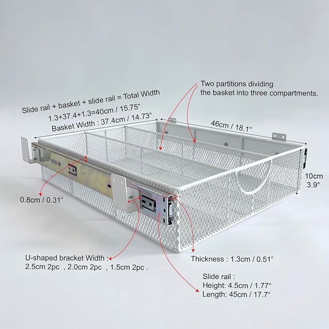 Pull Out Closet Drawer for Clothes | Sliding Wire Basket for Wardrobe Cabinets - Image 2