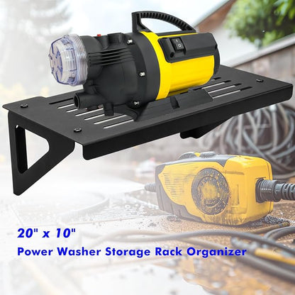 Heavy Duty Metal Pressure Washer Shelf 20" x 10", Power Washer Storage Rack - Image 5