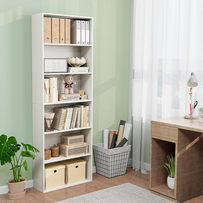 Tangkula 6-Tier Bookcase, 70” Tall Freestanding Bookshelf - Image 4