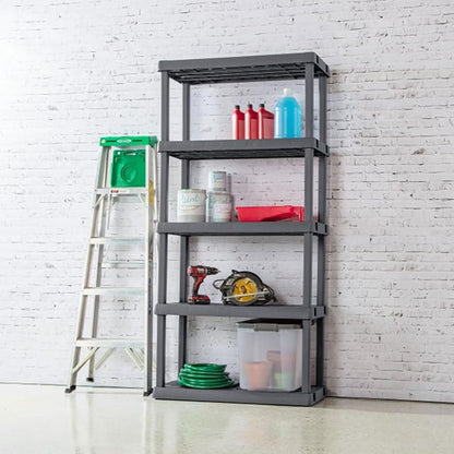 Sterilite 2-Pack 5 Shelf Unit, Heavy-Duty Shelving Storage Rack - Image 7