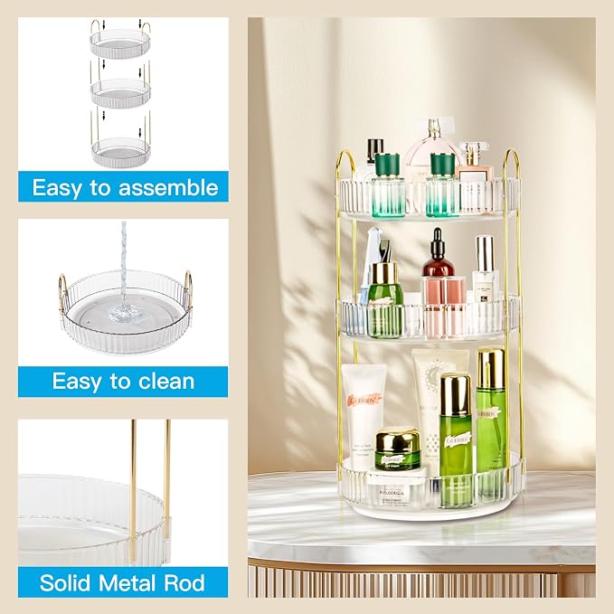 360 Rotating Makeup Organizer - Image 4
