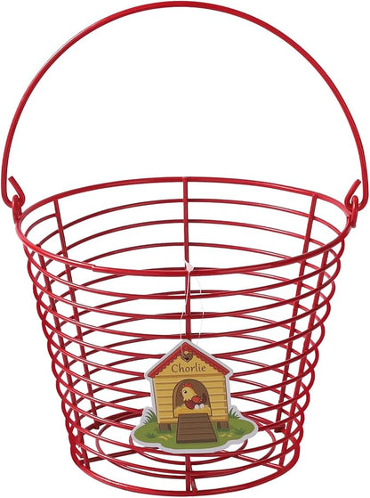 Colorful Metal Mesh Wire Egg Collecting Basket by Unknown