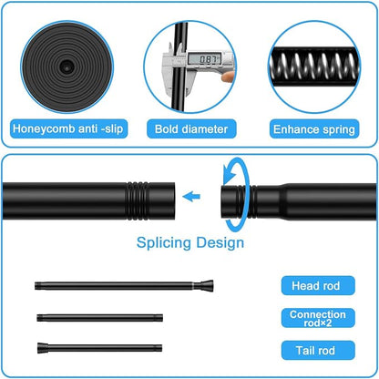 2 Pack Spring Tension Rod, Adjustable 30-64 Inch No Drill, Fits Windows Kitchen - Image 6