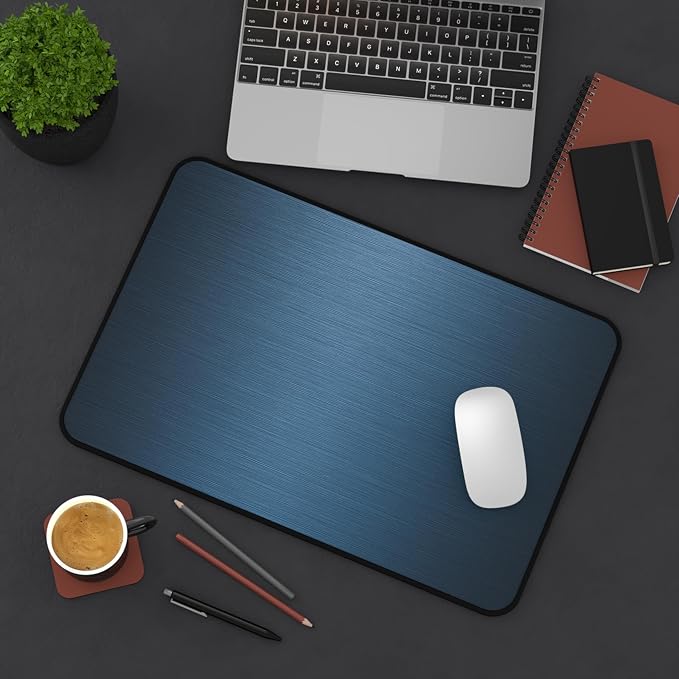 Brushed Metal Texture Desk Mat - Image 3