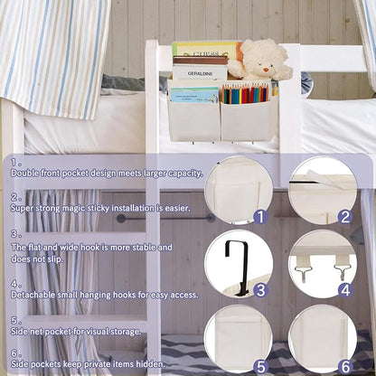 Bedside Storage Organizer 5 Pockets - Image 6