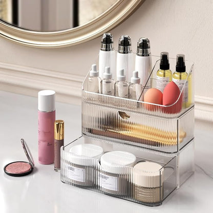 Medicine Cabinet Organizer 3 Tier, Stackable Bathroom Mirror Cabinet - Image 2