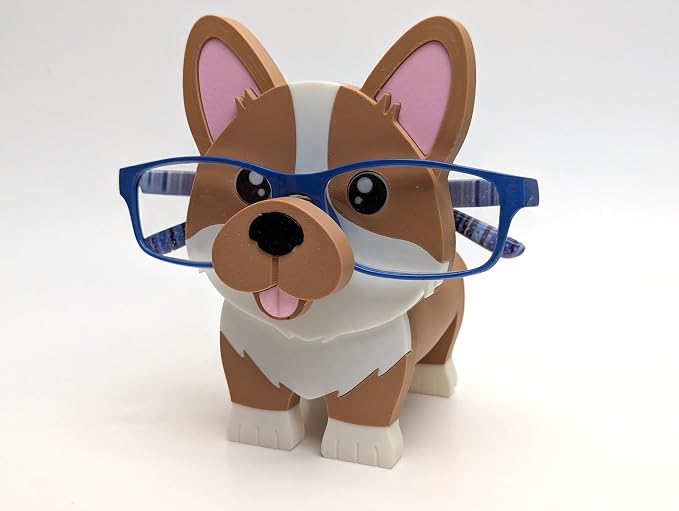 RedFive Corgi Eyeglass Holder Stand – Cute 3D Printed Dog Glasses Holder - Image 6