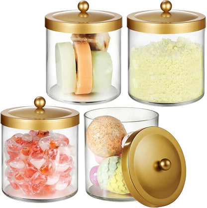 SheeChung 4 Pack 50 Ounce Large Clear Apothecary Jar by SheeChung