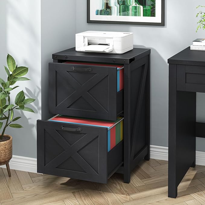 Halitaa Small Farmhouse File Cabinet - Image 4