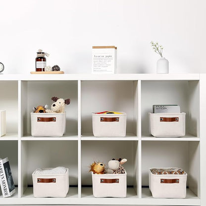 HNZIGE Fabric Storage Baskets for Organizing Small Storage Baskets for Shelf - Image 6