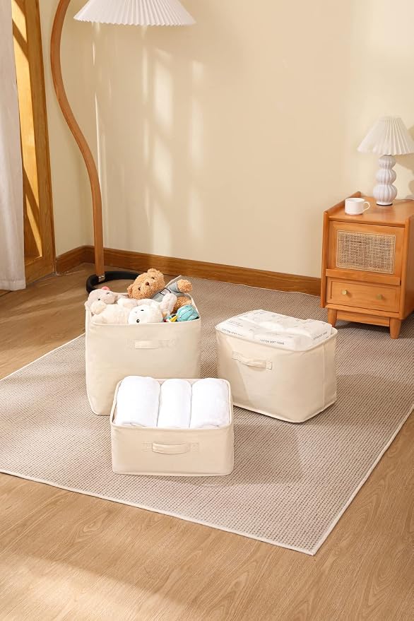 Decorative Basket Rectangular Fabric Storage Bin Organizer Basket - Image 9
