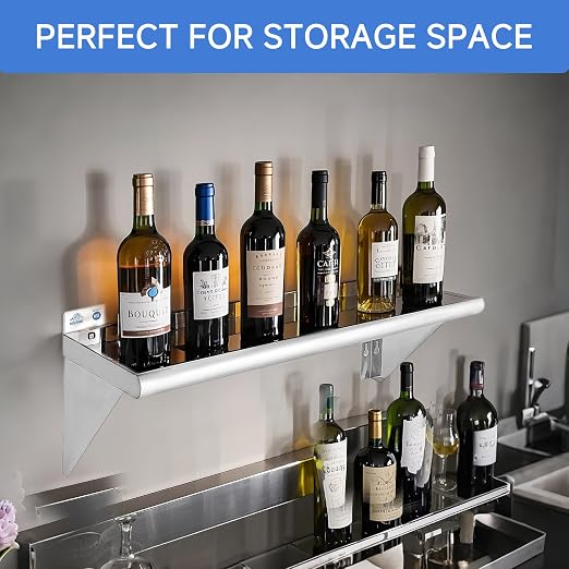 ROCKPOINT Stainless Steel Shelf 10 x 16 Inches 190lb, 2 Pack NSF Metal - Image 3