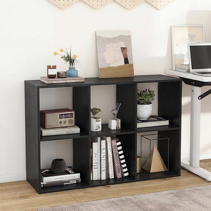 POWERSTONE 6 Cube Storage Organizer Set of 2, 3 Tier Cubby Bookshelf - Image 2