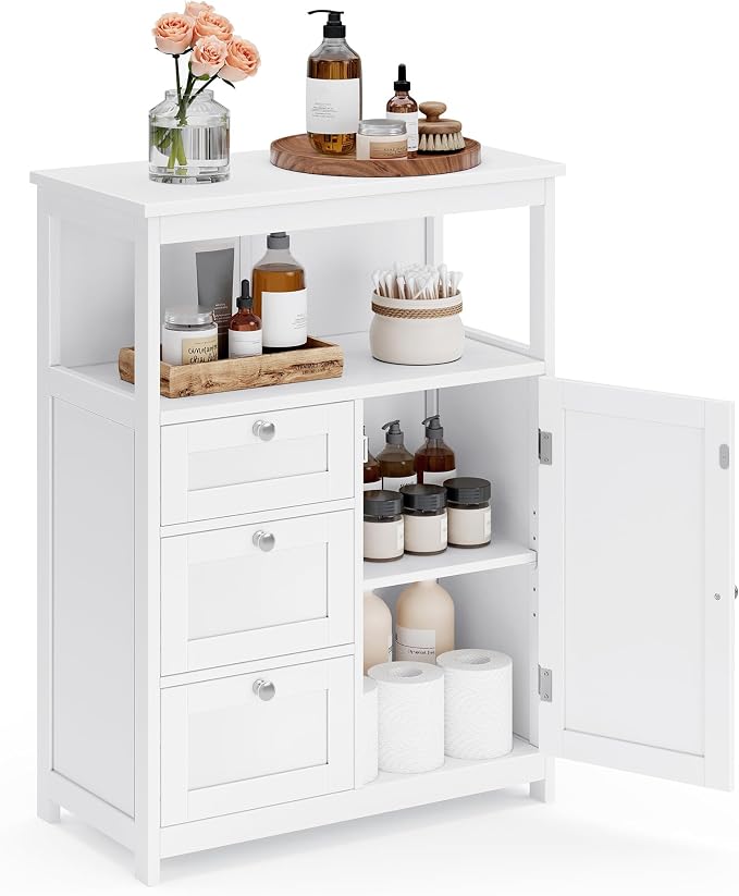 VASAGLE Floor Storage Cabinet, Freestanding Storage Unit by Unknown