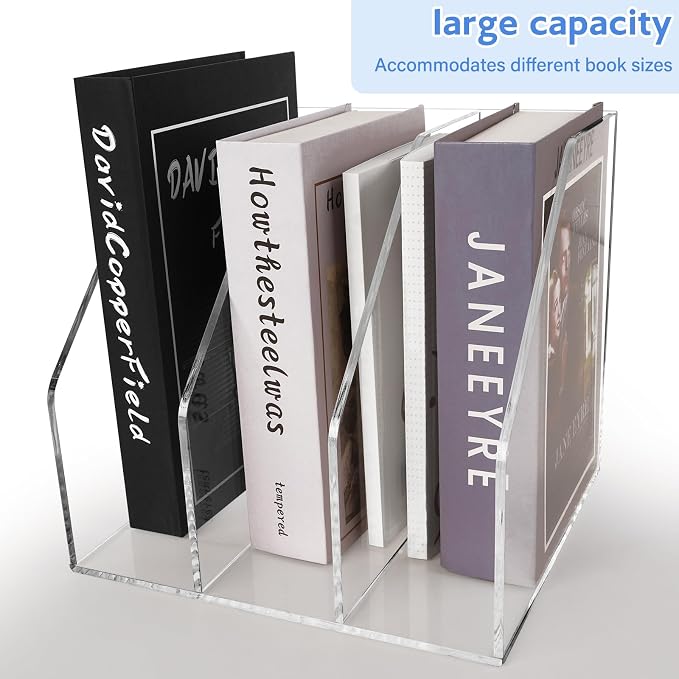 Acrylic Paper Tray Stackable Letter Organizers, Desk A4 File Holder - Image 7