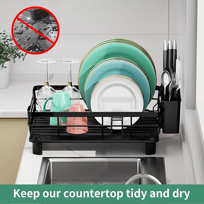 MOUKABAL Dish Drying Rack, Dish Rack, Stainless Steel Dish Racks - Image 6