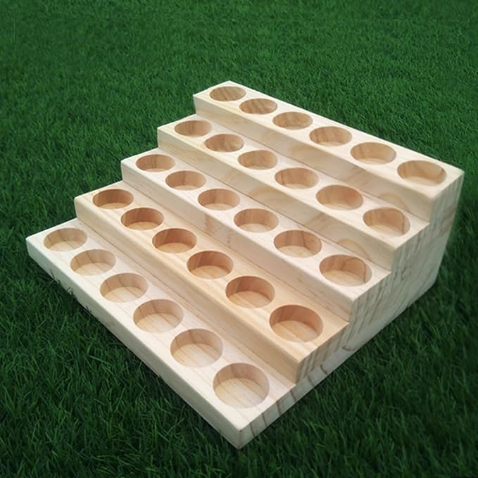 Wooden Essential Oil Display Stand 5 Tier Essential Oil Holder Solid Wood - Image 4