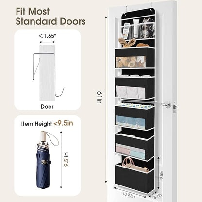 6-Tier Over The Door Organizer Hanging Storage Organizers - Image 2