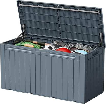 110 Gallon Deck Box Outdoor Indoor Waterproof Storage Box by Acurax