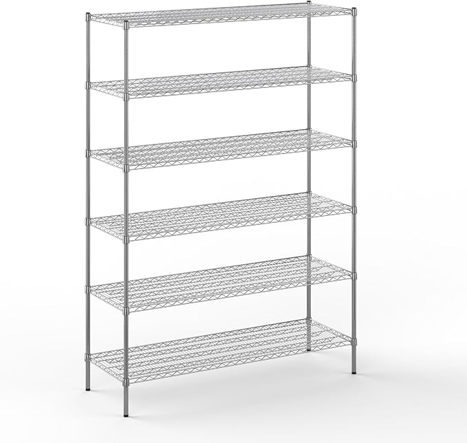 21" Deep x 60" Wide x 86" Height Wire Shelving Kit | 6-Tier | NSF Commercial by Regal+Altair
