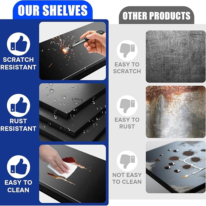 20" D Shelves for Garage Storage, 4 Shelf Adjustable Steel Standing Shelf Units - Image 3