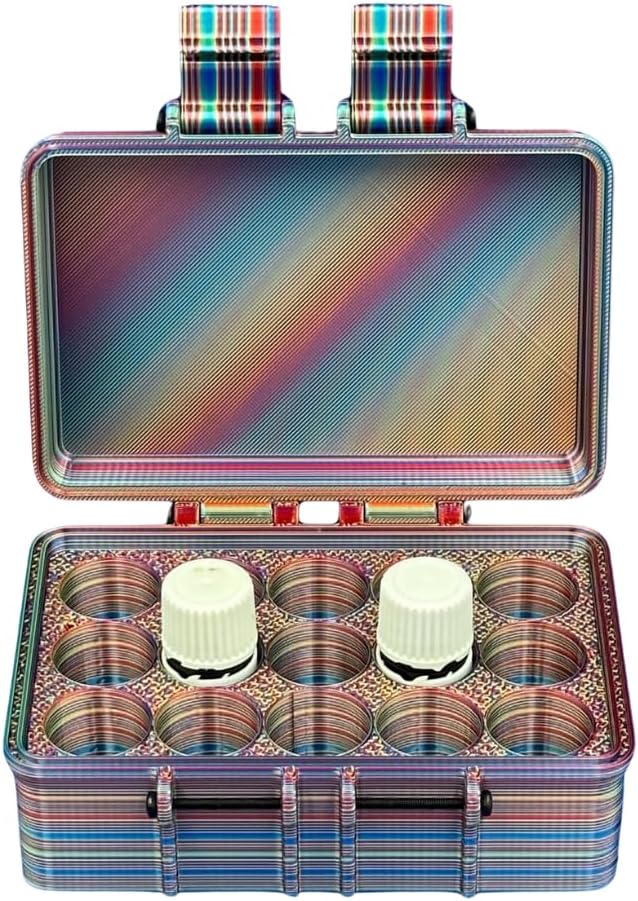 3D Printed Essential Oils Storage Case Compatible - 5ml Bottle Storage Box with - Image 3