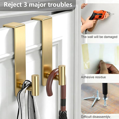 PMMASTO 2-Pack Over The Door Hooks - Image 4
